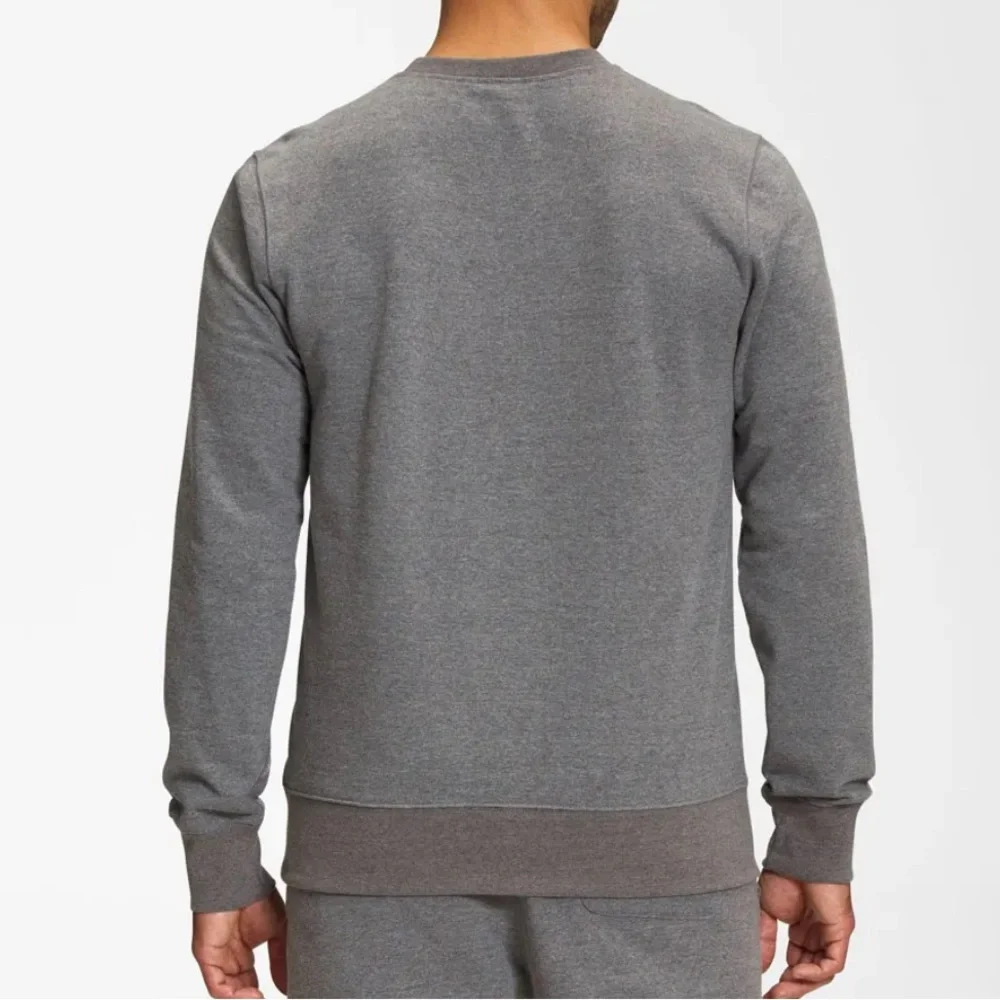 The North Face Heritage Patch Gray Crewneck Sweatshirt Men’s Classic